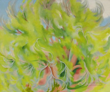 Cottonwood Tree in Spring Georgia Okeeffe American modernism Precisionism Oil Paintings